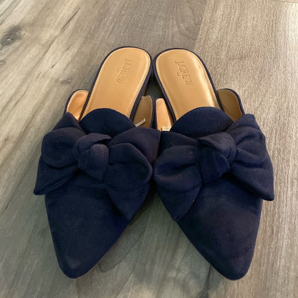 J. CREW Factory Mule Slide Ons